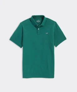 Polos<Vineyard Vines Heritage Pique Polo Turf Green