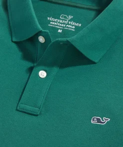 Polos<Vineyard Vines Heritage Pique Polo Turf Green