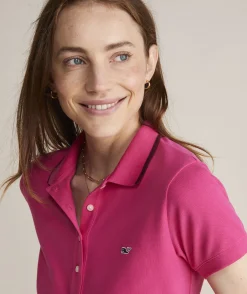 Polos<Vineyard Vines Heritage Pique Polo Turf Green