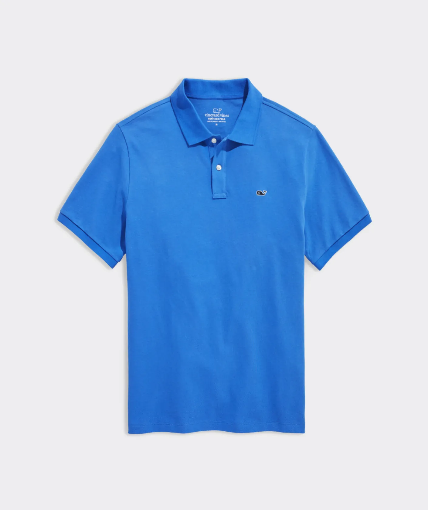 Polos<Vineyard Vines Heritage Pique Polo Tide Blue