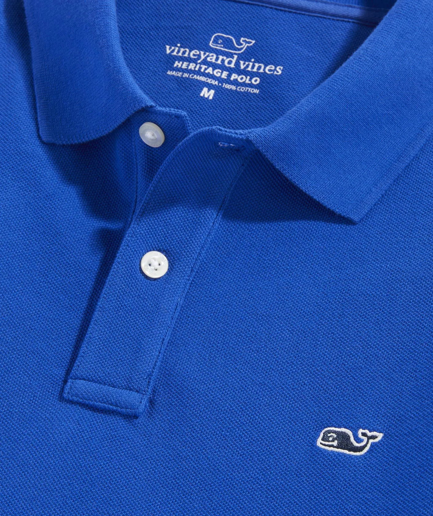 Polos<Vineyard Vines Heritage Pique Polo Maritime Blue