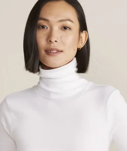 Tees<Vineyard Vines Heritage Rib Turtleneck Light Grey Hthr