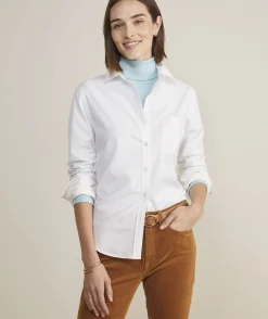 Tees<Vineyard Vines Heritage Rib Turtleneck White Cap