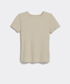 Tees<Vineyard Vines Heritage Ribbed Short-Sleeve Tee Stripe - Marshmallow
