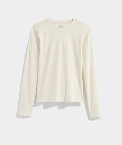 Tees<Vineyard Vines Heritage Ribbed Short-Sleeve Tee White Cap