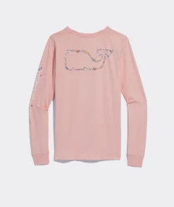 Tees<Vineyard Vines Heritage Long-Sleeve Tee Pink Blossom
