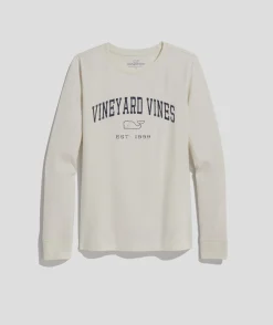 Tees<Vineyard Vines Heritage Long-Sleeve Tee Nautical Navy