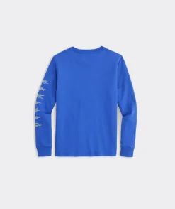 Tees For Men|Tees<Vineyard Vines Hockey Player Long-Sleeve Harbor Performance Tee Hull Blue