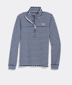 Sweatshirts & Sweatpants<Vineyard Vines Hooded Snap Front Golf Pullover Nautical Navy