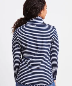 Sweatshirts & Sweatpants<Vineyard Vines Hooded Snap Front Golf Pullover Nautical Navy