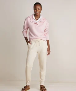 Sweatshirts & Sweatpants<Vineyard Vines Hooded Snap Front Golf Pullover Light Grey Hthr