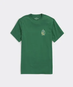 Tees<Vineyard Vines Hook & Slice Golf Club Short-Sleeve Tee Turf Green