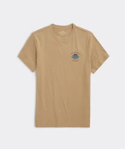 Tees<Vineyard Vines Hoppy Holiday Truck Short-Sleeve Tee Officer Khaki