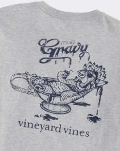 Tees<Vineyard Vines It's All Gravy Long-Sleeve Tee Grey Heather