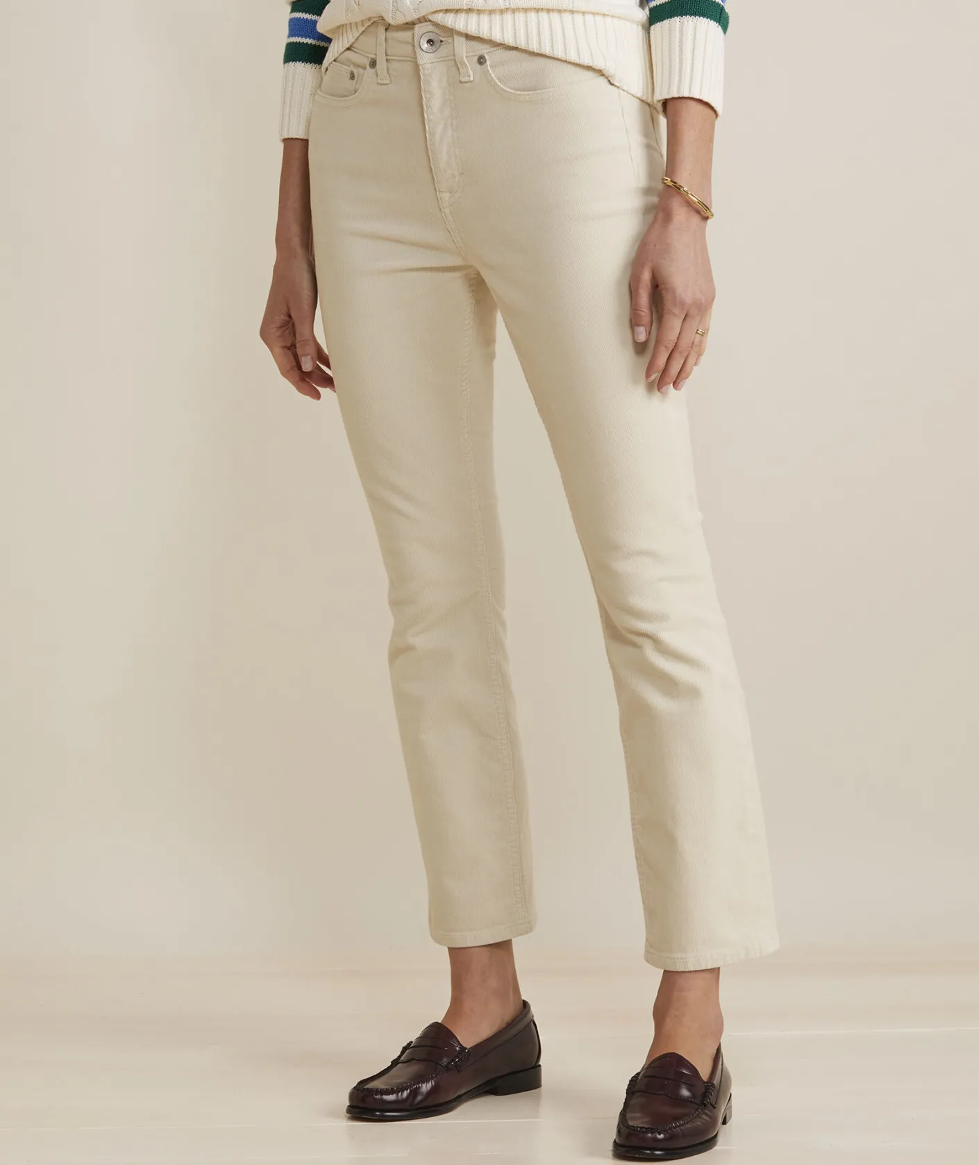 Pants & Denim<Vineyard Vines Kick Flare Mid-Rise Corduroy Pants Nautical Navy