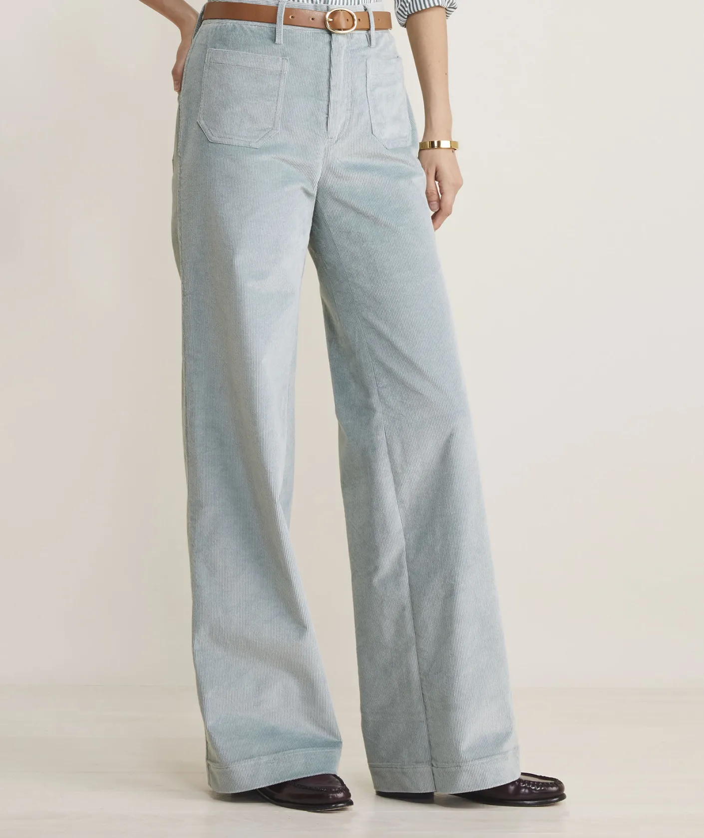 Pants & Denim<Vineyard Vines Kick Flare Mid-Rise Corduroy Pants Jet Black