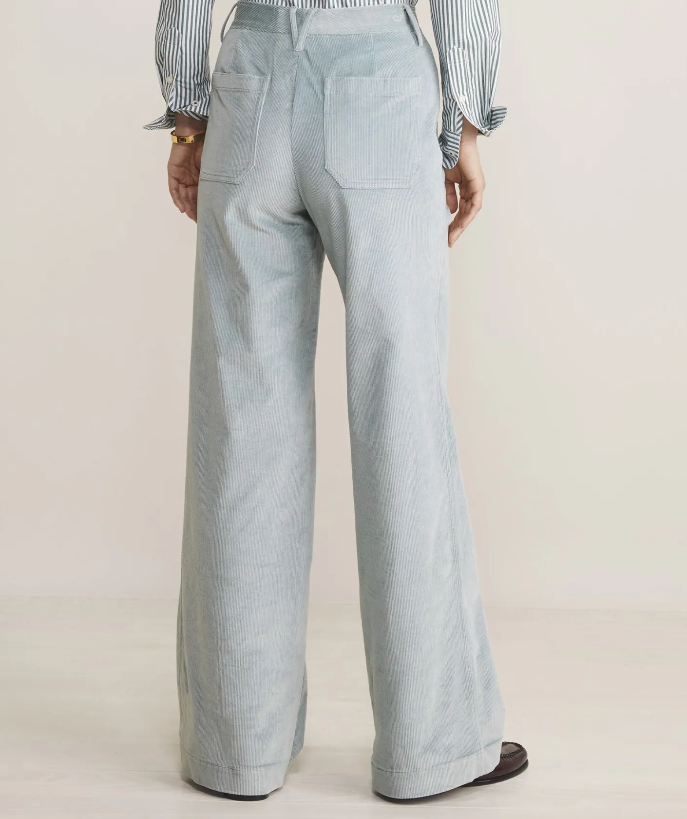 Pants & Denim<Vineyard Vines Kick Flare Mid-Rise Corduroy Pants Jet Black