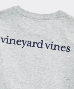 Tees<Vineyard Vines Kids' Vintage Whale Short-Sleeve Pocket Tee White Cap