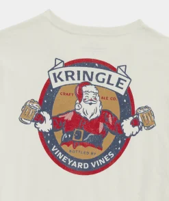 Tees<Vineyard Vines Kringle Craft Ale Short-Sleeve Tee Stone