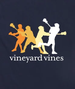 Tees<Vineyard Vines Lacrosse Pass Short-Sleeve Pocket Tee Nautical Navy