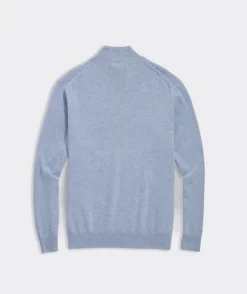Quarter-Zips|Sweaters<Vineyard Vines Lightweight Cashmere Quarter-Zip Jake Blue Heather
