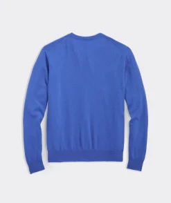Sweaters<Vineyard Vines Lightweight Cashmere V-Neck Sweater Hull Blue