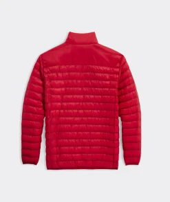 Jackets & Vests<Vineyard Vines Lightweight Packable Puffer Jacket Red Velvet