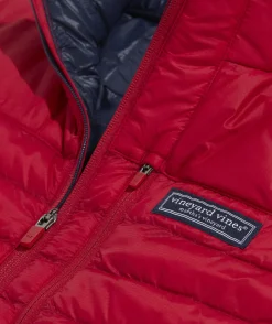 Jackets & Vests<Vineyard Vines Lightweight Packable Puffer Vest Red Velvet