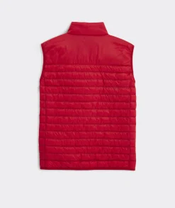 Jackets & Vests<Vineyard Vines Lightweight Packable Puffer Vest Red Velvet