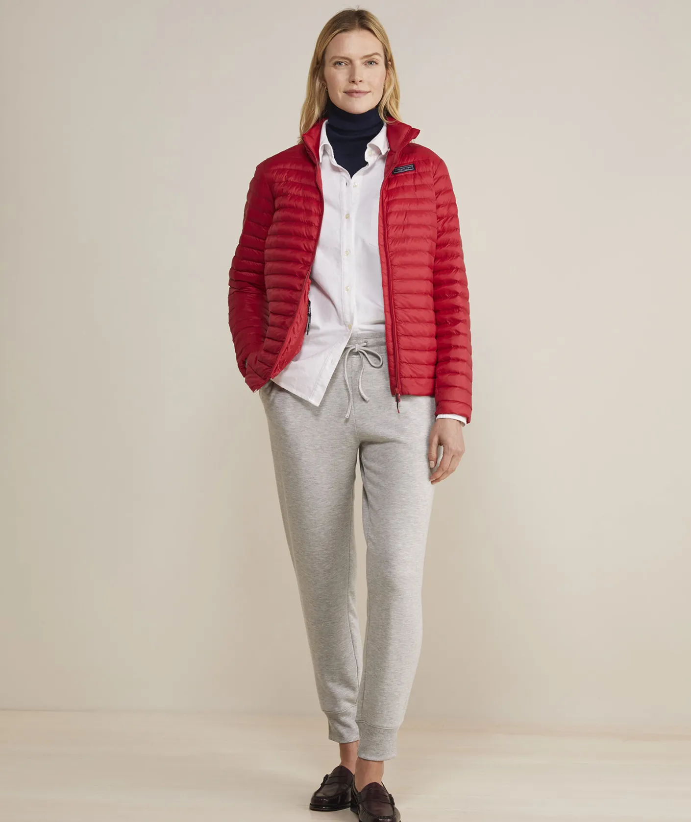 Jackets & Vests<Vineyard Vines Lightweight Packable Puffer Jacket Nautical Navy