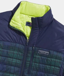 Jackets & Vests<Vineyard Vines Lightweight Packable Puffer Jacket Blkwatch Naut Navy