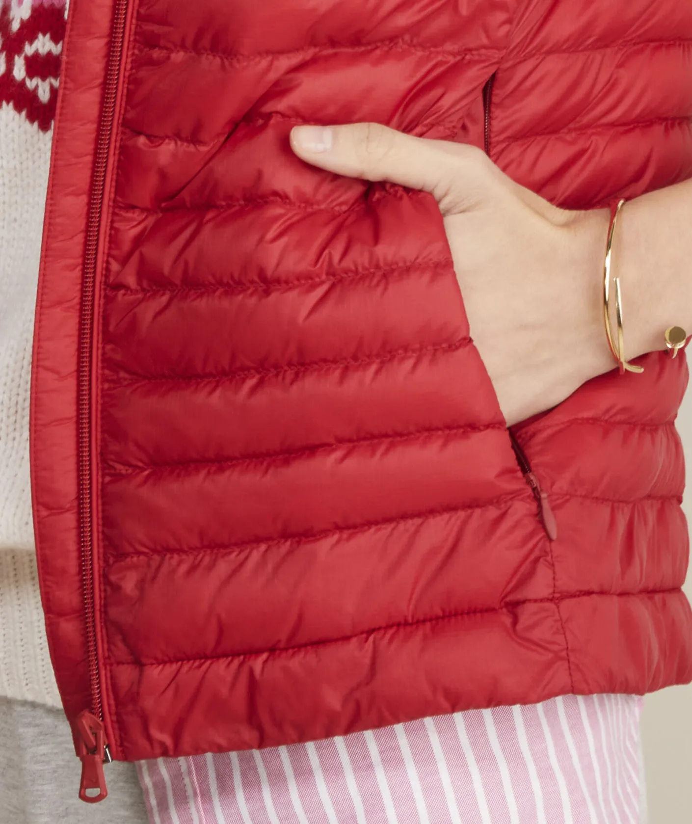 Jackets & Vests<Vineyard Vines Lightweight Packable Puffer Vest Rhododendron