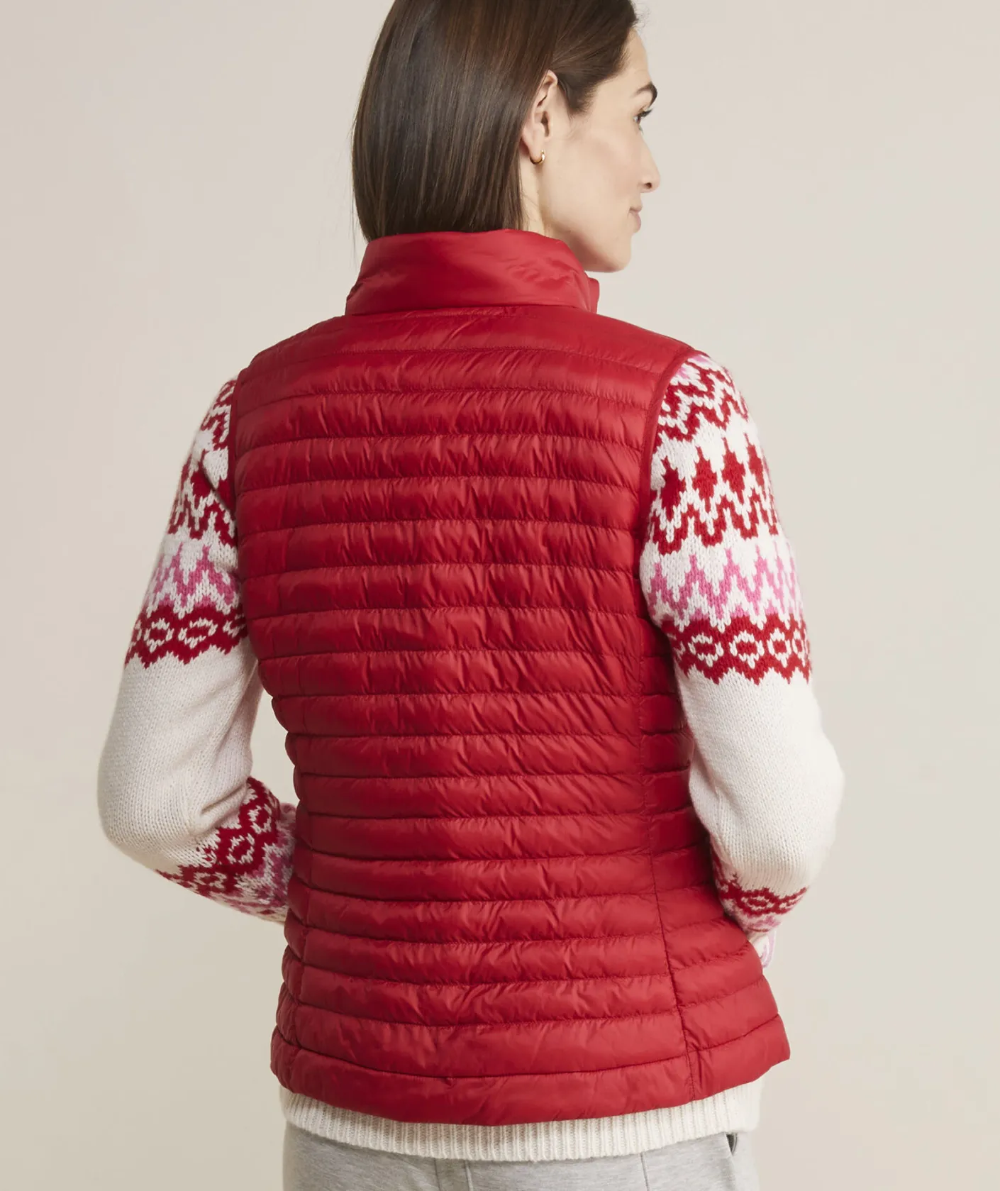 Jackets & Vests<Vineyard Vines Lightweight Packable Puffer Vest Rhododendron