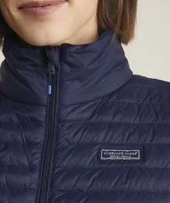 Jackets & Vests<Vineyard Vines Lightweight Packable Puffer Vest Red Velvet