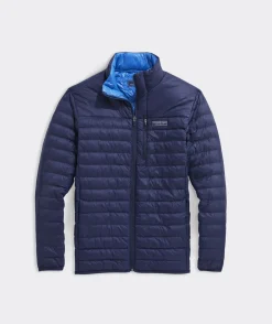 Jackets & Vests<Vineyard Vines Lightweight Packable Puffer Jacket Nautical Navy