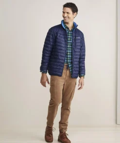 Jackets & Vests<Vineyard Vines Lightweight Packable Puffer Jacket Nautical Navy