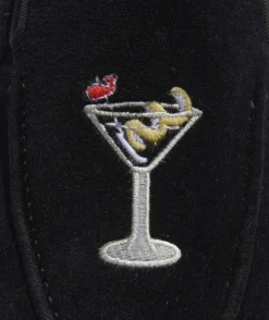 Shoes & Socks<Vineyard Vines Men's Stubbs & Wootton Velvet Holiday Venetian Loafers Jet Black