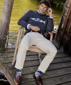 Sweaters<Vineyard Vines Merino Wool Fish Knit Crewneck Sweater Charcoal Heather