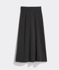Dresses & Skirts<Vineyard Vines Merino Wool Midi Skirt Charcoal Heather