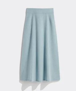 Dresses & Skirts<Vineyard Vines Merino Wool Midi Skirt Porcelain Blue