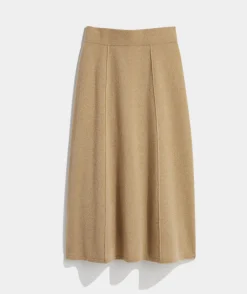 Dresses & Skirts<Vineyard Vines Merino Wool Midi Skirt Camel Heather