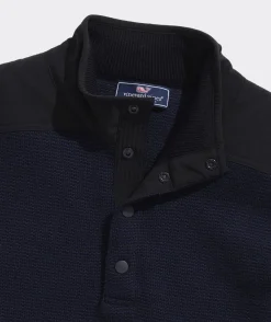 Sweaters<Vineyard Vines Merino Wool Quarter-Snap Blue Blazer