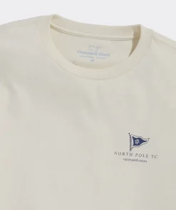 Tees<Vineyard Vines Merry Christmas Burgees Long-Sleeve Tee Marshmallow