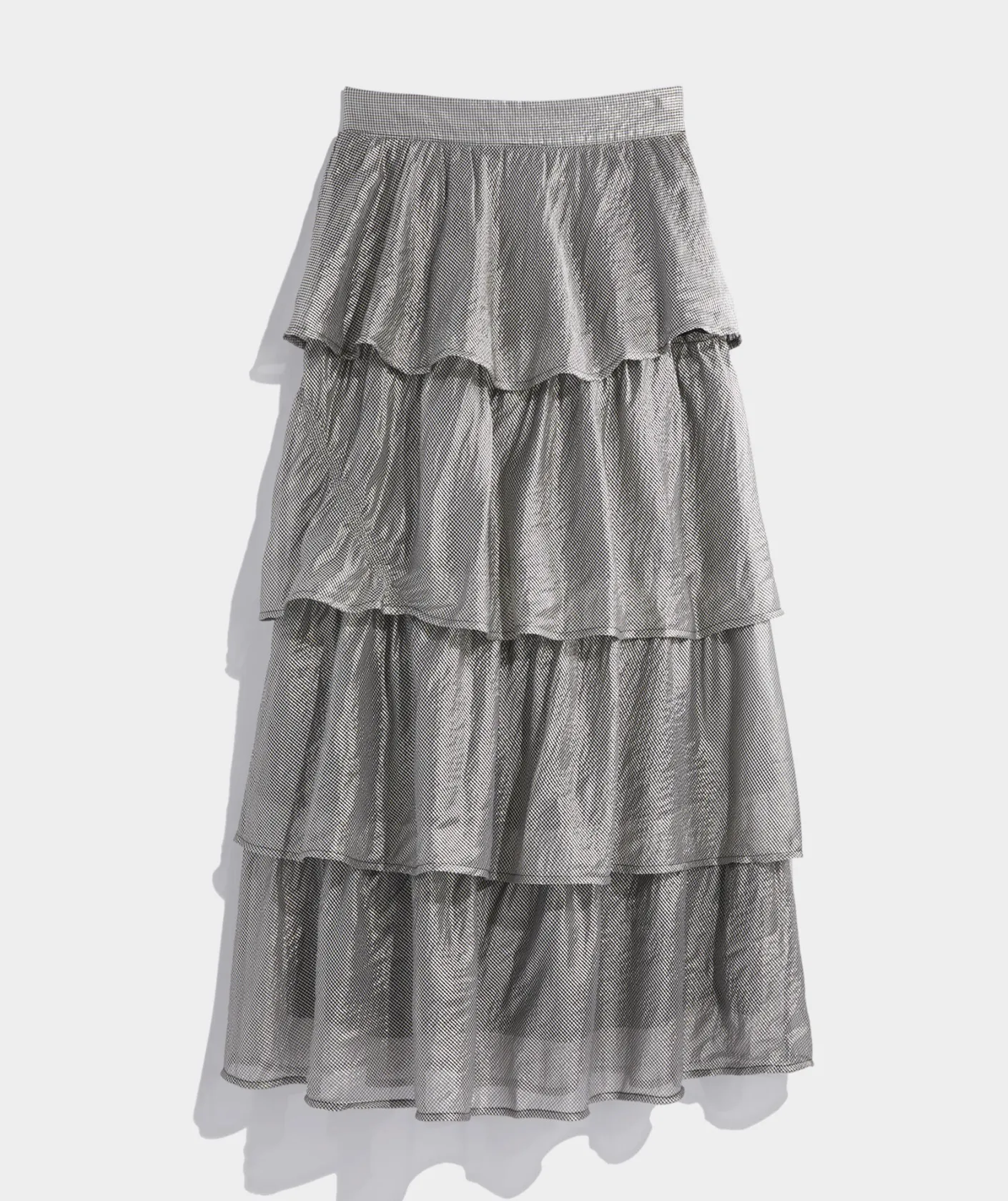 Dresses & Skirts<Vineyard Vines Metallic Check Maxi Skirt Metallic Check-Black