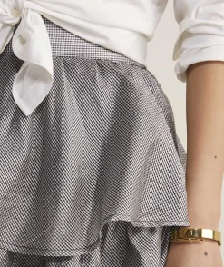 Dresses & Skirts<Vineyard Vines Metallic Check Maxi Skirt Metallic Check-Black
