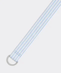 Belts<Vineyard Vines Micro Stripe D-Ring Belt Jake Blue
