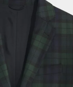 Blazers<Vineyard Vines Moon Wool Blackwatch Blazer Charleston Green