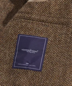 Blazers<Vineyard Vines Moon Wool Herringbone Greenwich Blazer Log Cabin