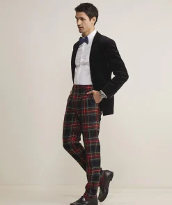 Pants & Chinos<Vineyard Vines Moon Wool Plaid Trouser Jet Black