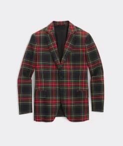 Blazers<Vineyard Vines Moon Wool Tartan Blazer Jet Black